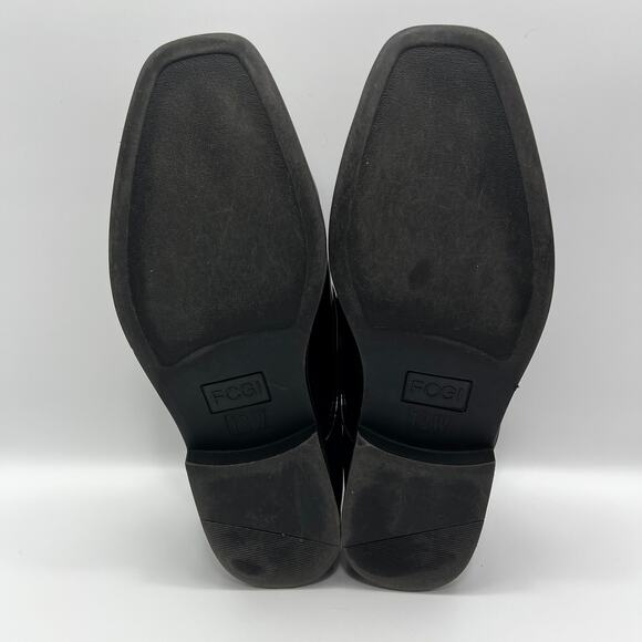 Fabian Couture S110-W001 Black Upper Square Toe Derby Mens 12W Dress Shoes - Picture 7 of 10